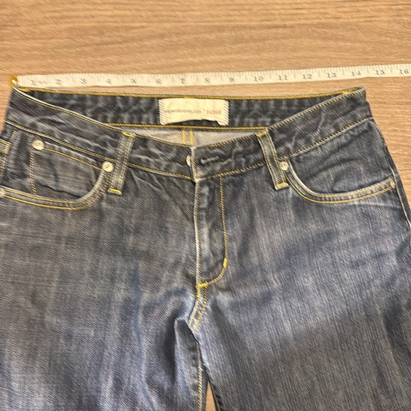 Paperdenim&cloth jeans women’s jeans size 27 Blue jeans raw hem medium wash - Picture 7 of 9